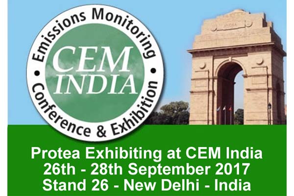 Protea, Exhibiting, CEM India, 2017, Conference & Exhibition, Emissions Monitoring