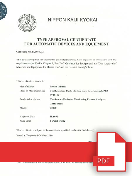 NK Type Approval Certificate